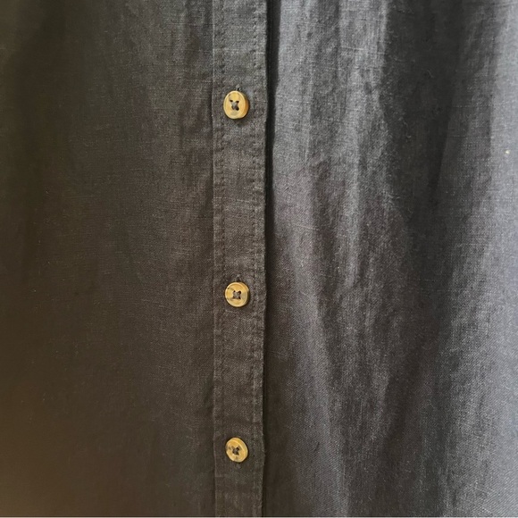 J.Crew Relaxed Short Sleeve Baird McNutt 100% Irish Linen dress in Navy, XXS - Picture 6 of 12